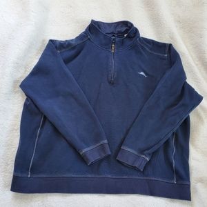 Tommy Bahama 25 Years of Paradise 1/4 Zip Ribbed Pullover Shirt, Sz XXXL